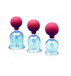 Glass Cupping Jar with Rubber Suction Ball
