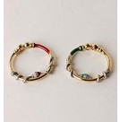 Gold plated magnetic diode rings (JGD)