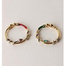 Gold plated magnetic diode rings (JGD) 